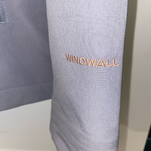 North Face Windwall Zipper Jacket Gray with plush interior - Picture 2 of 4